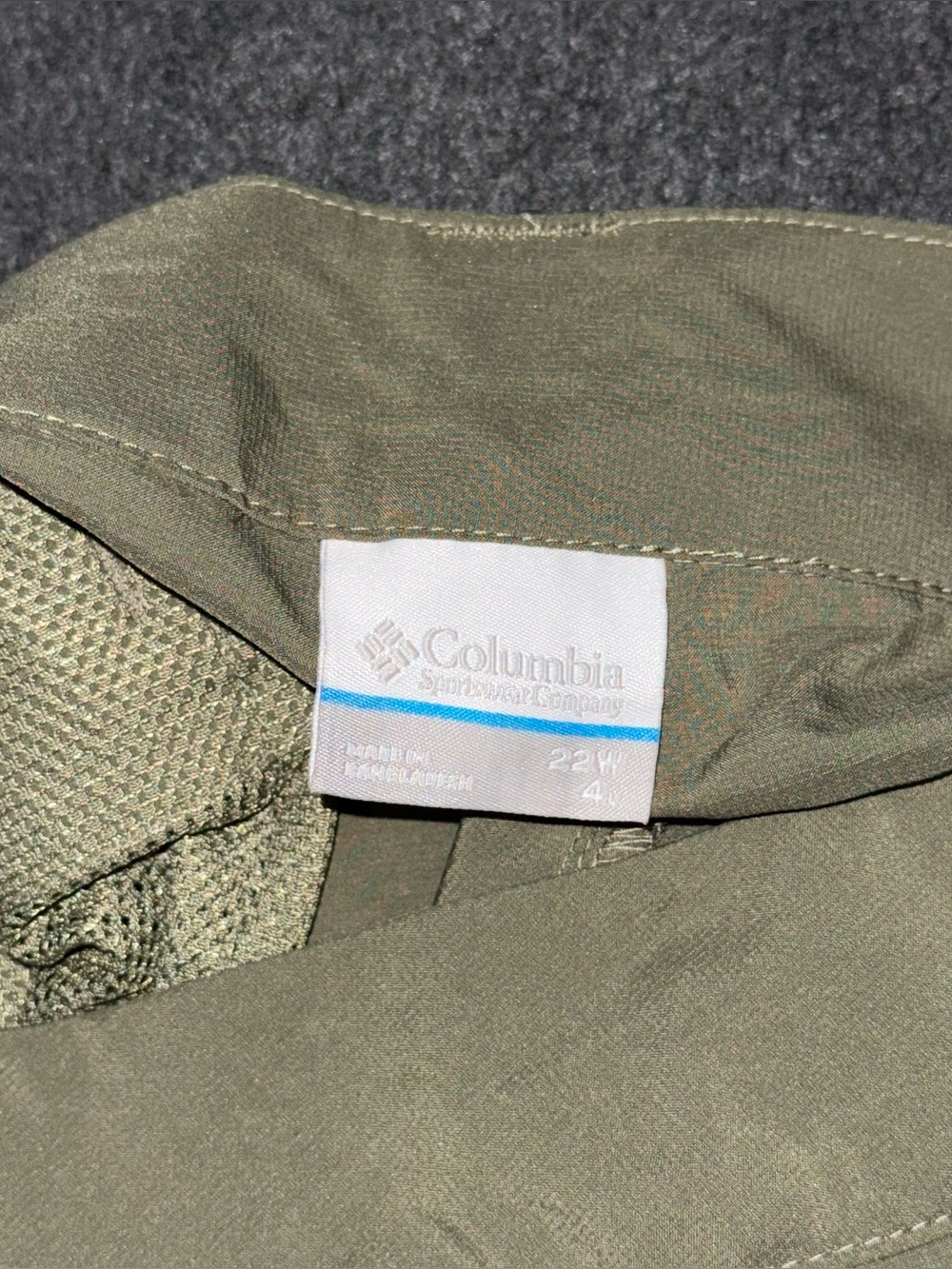 Columbia Silver Ridge Utility Shorts NWT Green Size 22W 4" Hiking Outdoor Active - Picture 7 of 8